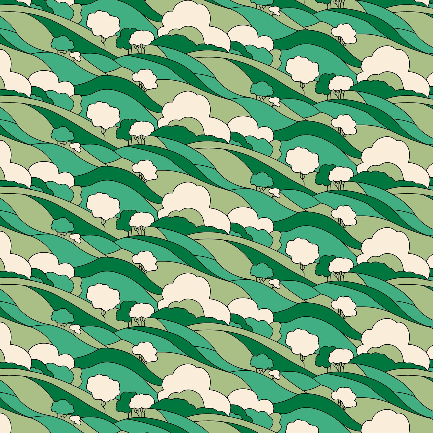 Hillside Adventure - Woodland Walk - Liberty Fabrics