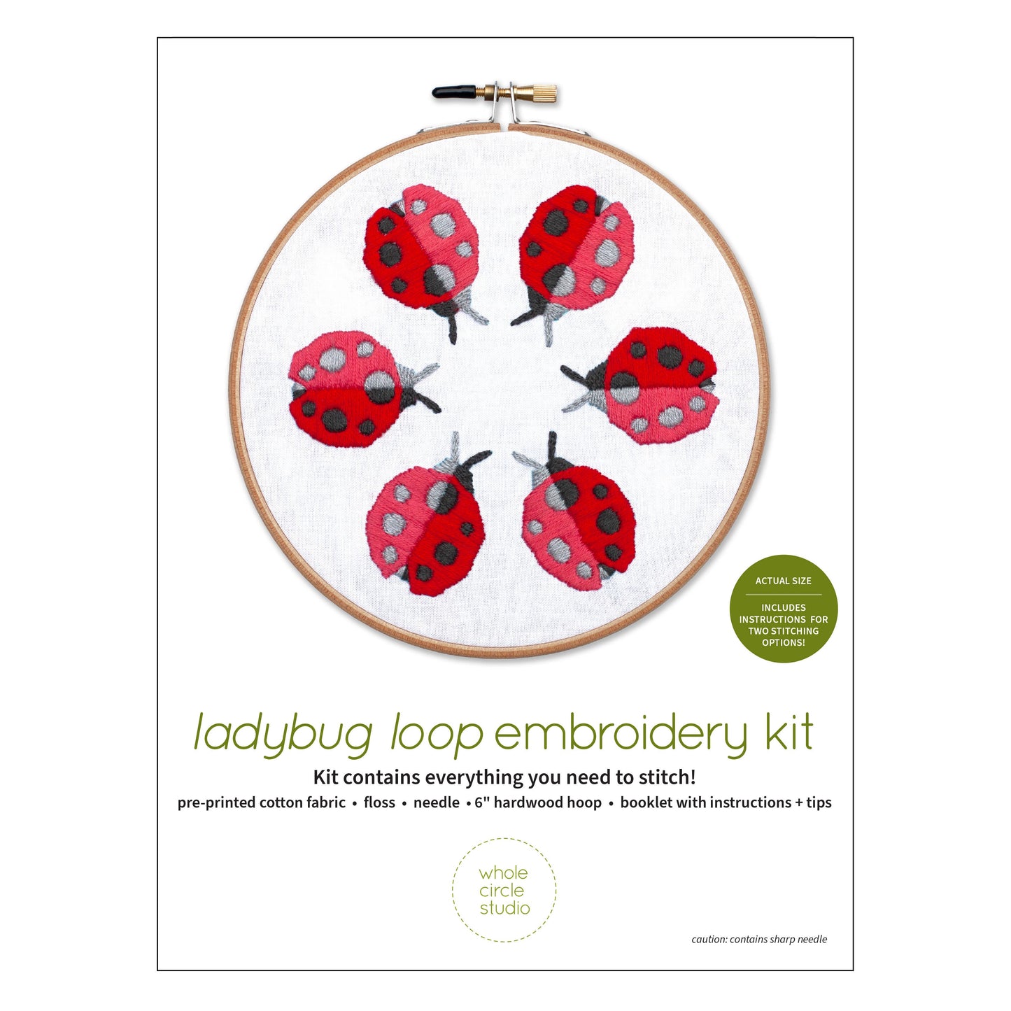 Ladybug Loop Embroidery Kit