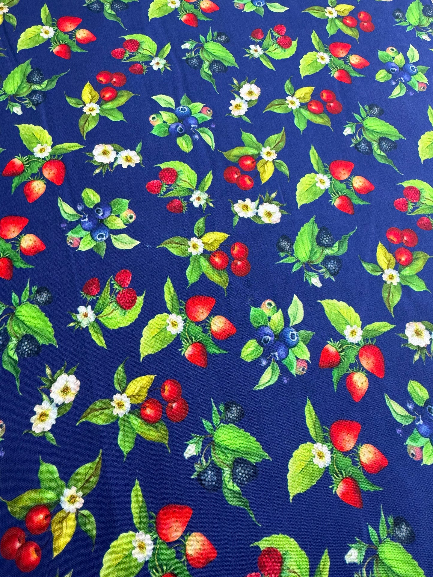 Patchwork Picnic - Navy Fruit Toss