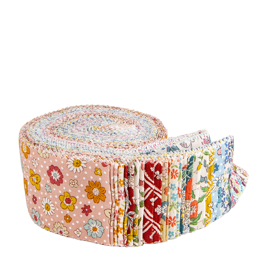 Liberty Meadow Flowers - Lasenby Roll (2.5 strips)- Riley Blake Designs