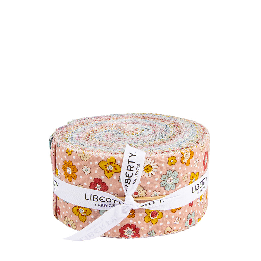Liberty Meadow Flowers - Lasenby Roll (2.5 strips)- Riley Blake Designs