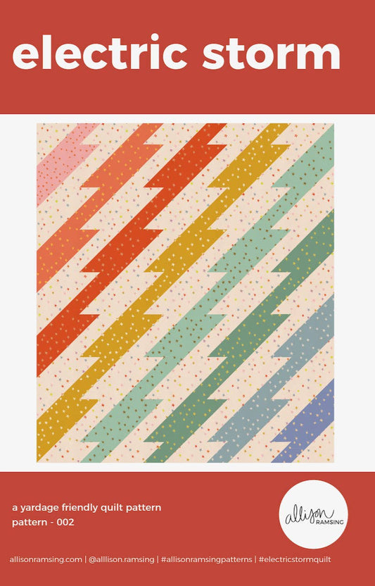 Electric Storm Quilt Pattern - Printed