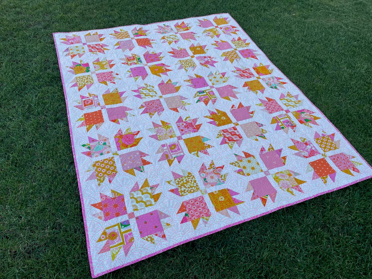 Charm Pack Bear Paw Quilt Pattern - Printed