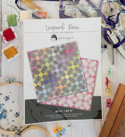 Leopard Paw Quilt Pattern by Pammie Jane