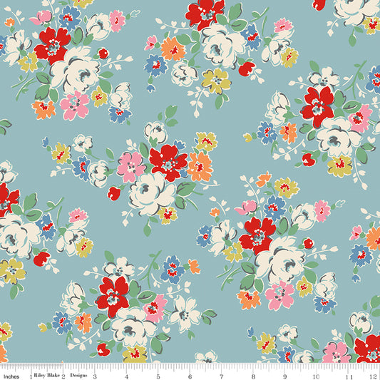 Cath Kidston Signature Collection - Clifton Rose Blue - RBD
