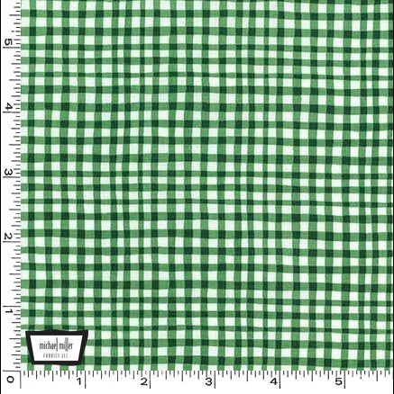 Gingham Play - Pine - Michael Miller