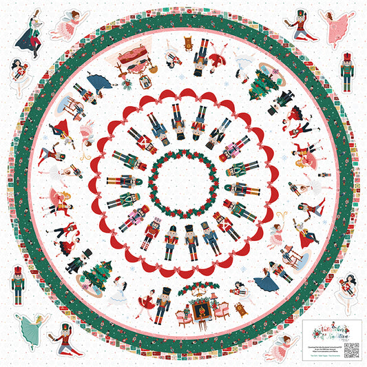 Nutcracker Tradition Tree Skirt Panel - 54”x54" - Riley Blake