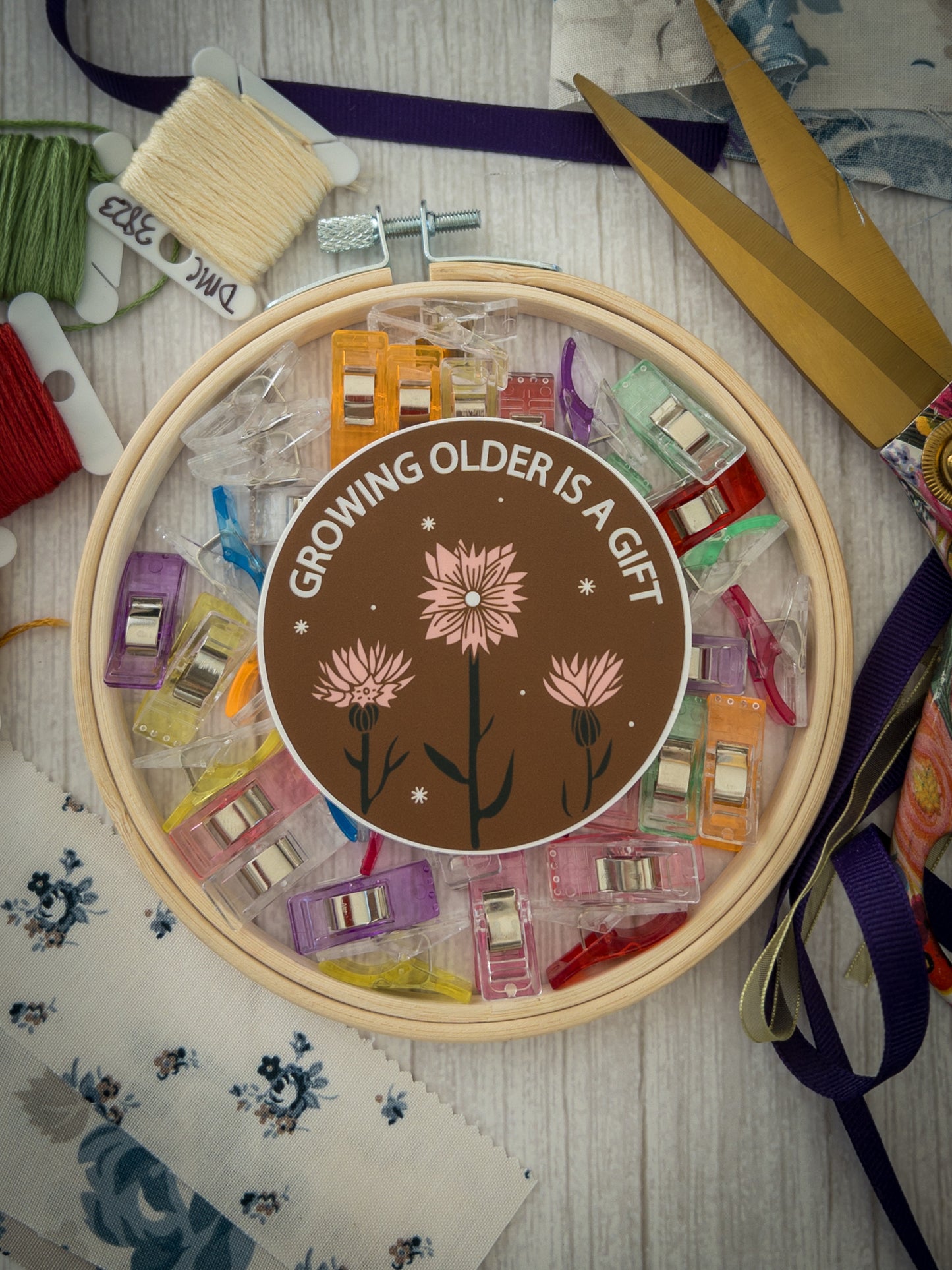 Growing Older Is A Gift Sticker