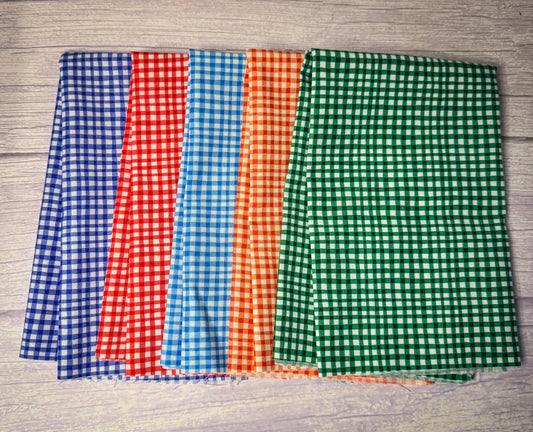 Colorful Gingham - FQ bundle - Michael Miller