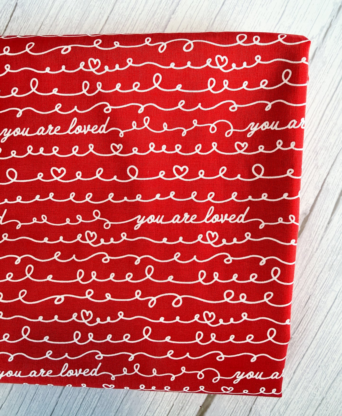 You Are Loved in Red - Creativity Glows - Moda