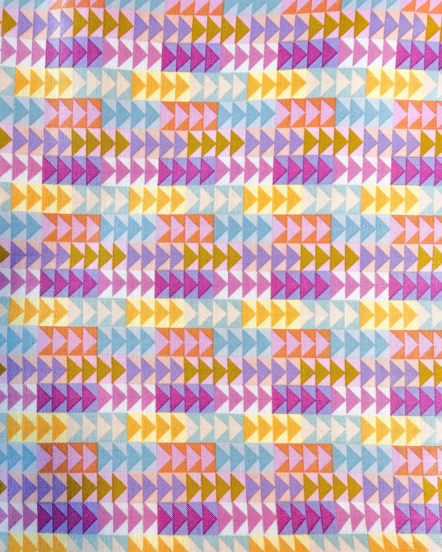 Piecework by AnnaMaria Textiles - Pastel Flying Geese