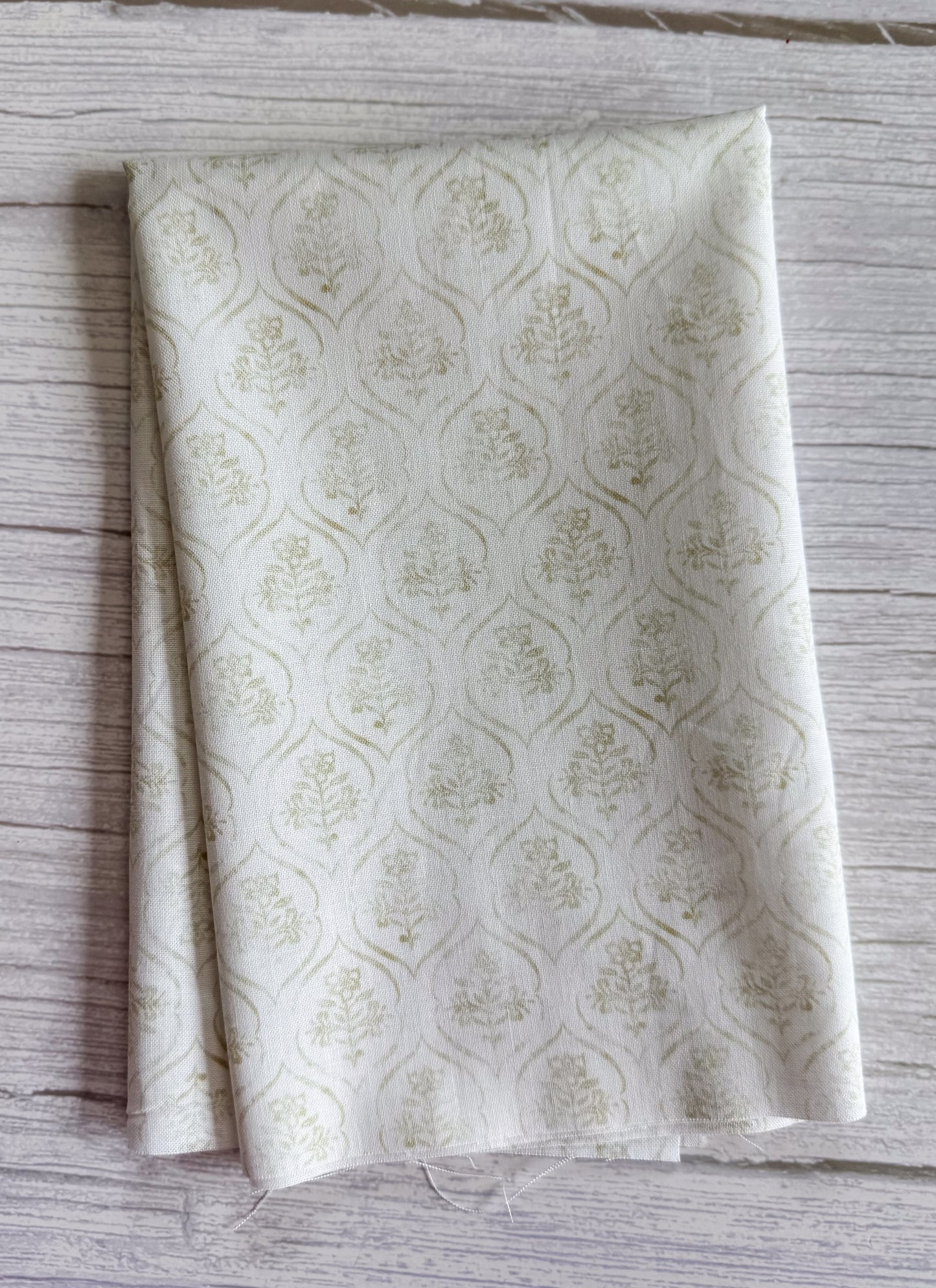 Patchwork Picnic - Cream Floral Stamp