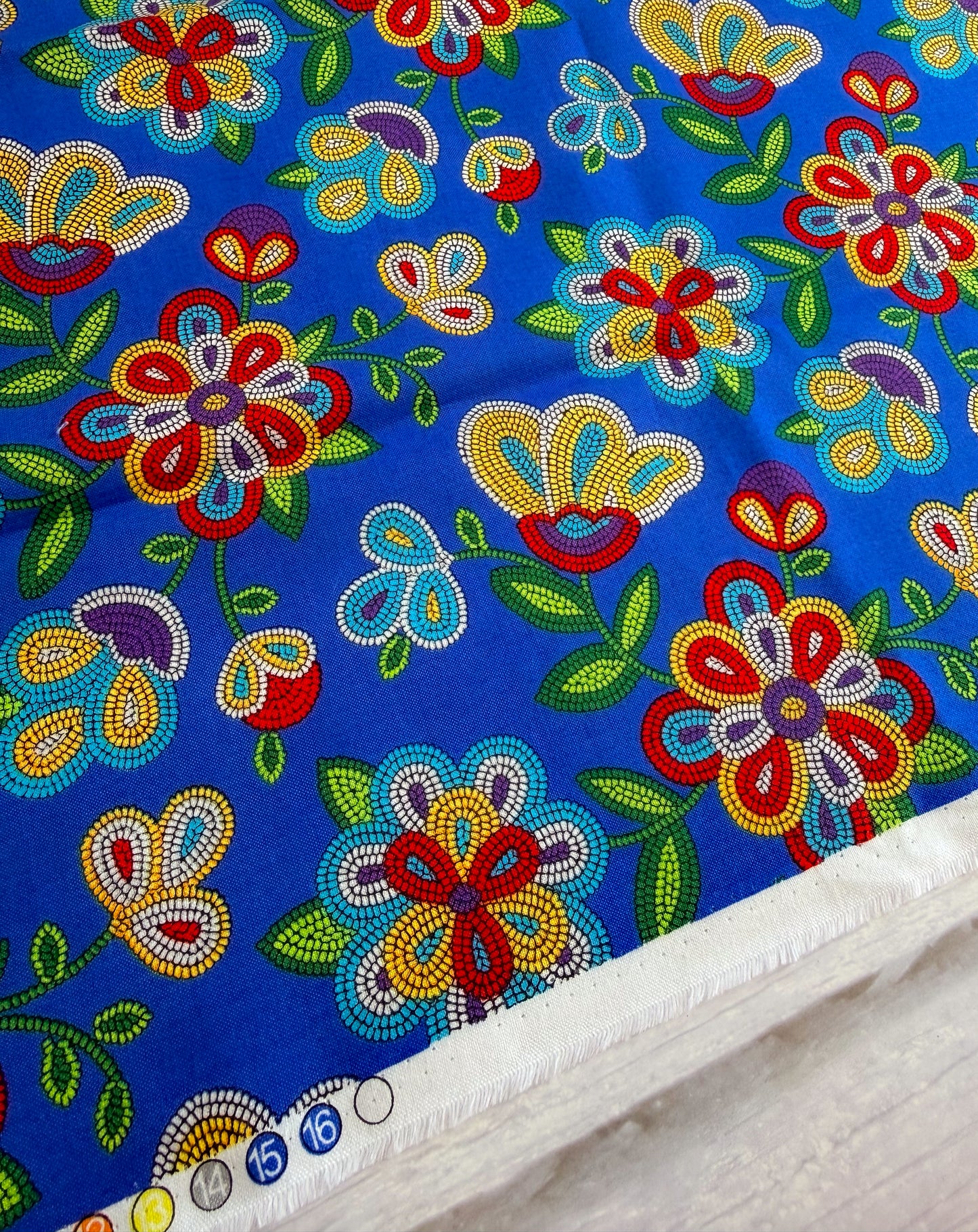 Tucson Beaded Flower - Royal Blue - Elizabeth Studios