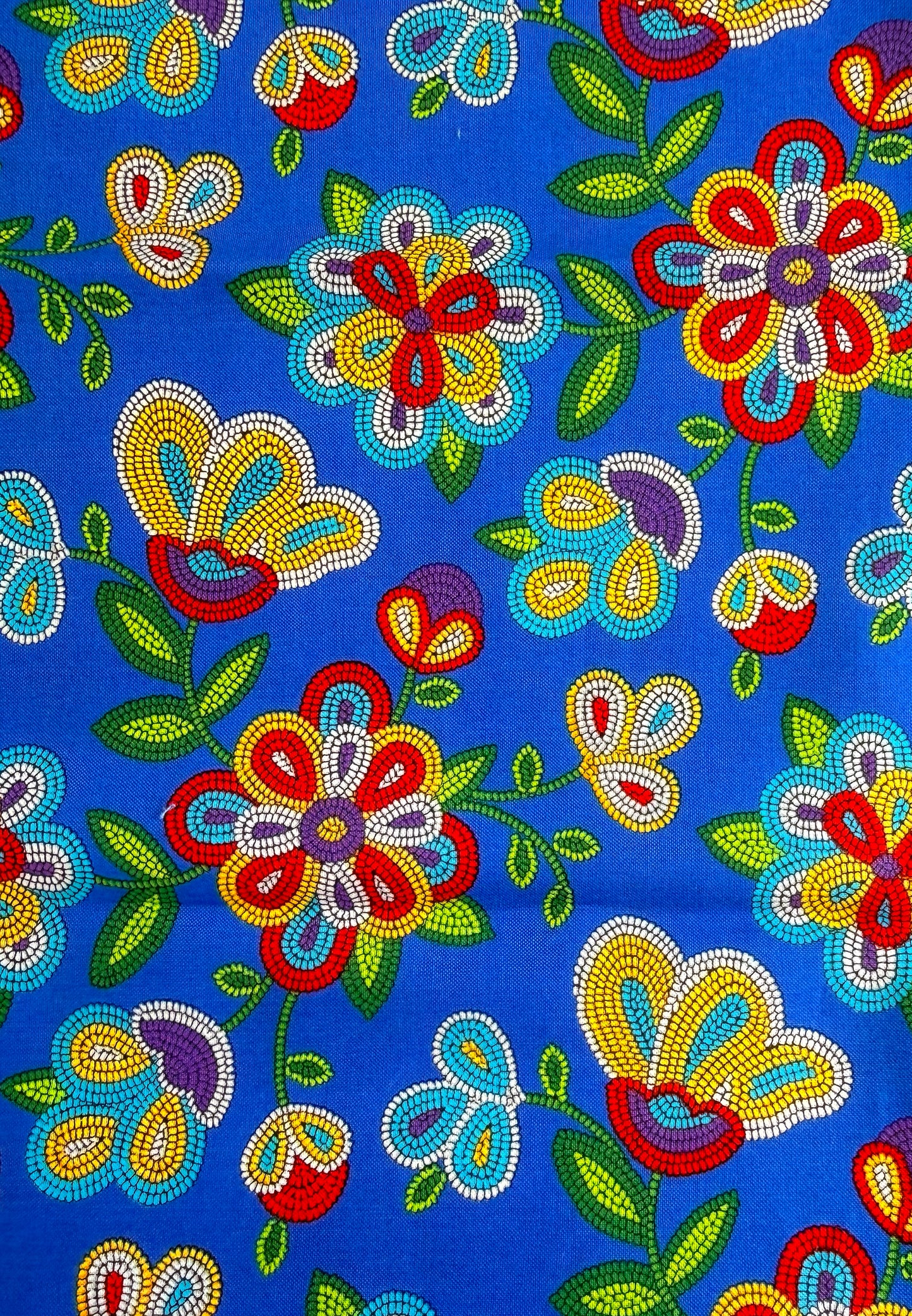 Tucson Beaded Flower - Royal Blue - Elizabeth Studios
