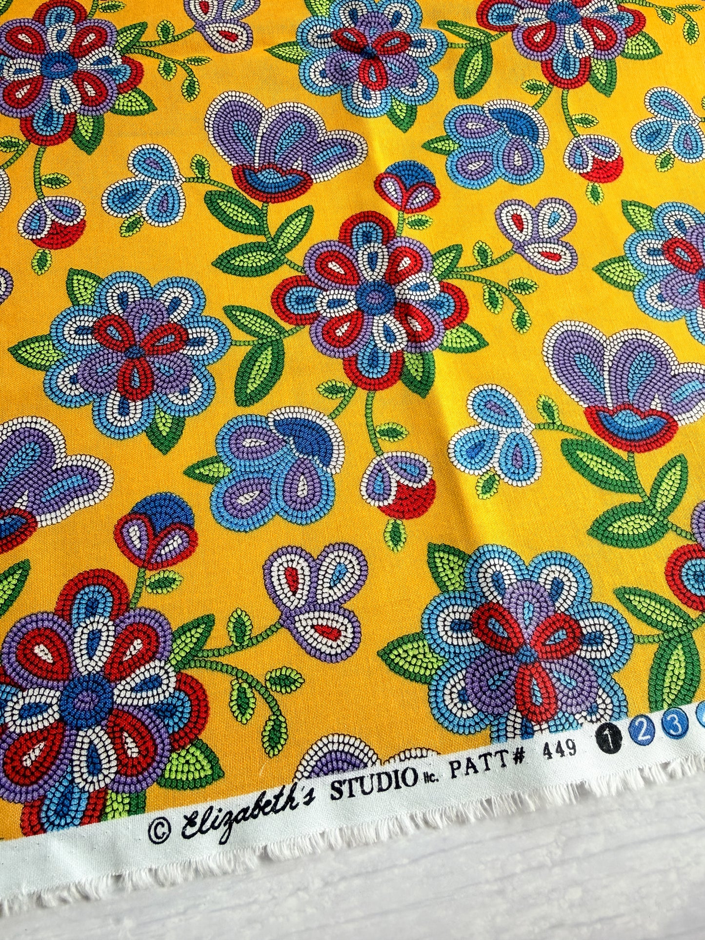 Tucson Beaded Flower - Gold - Elizabeth Studios