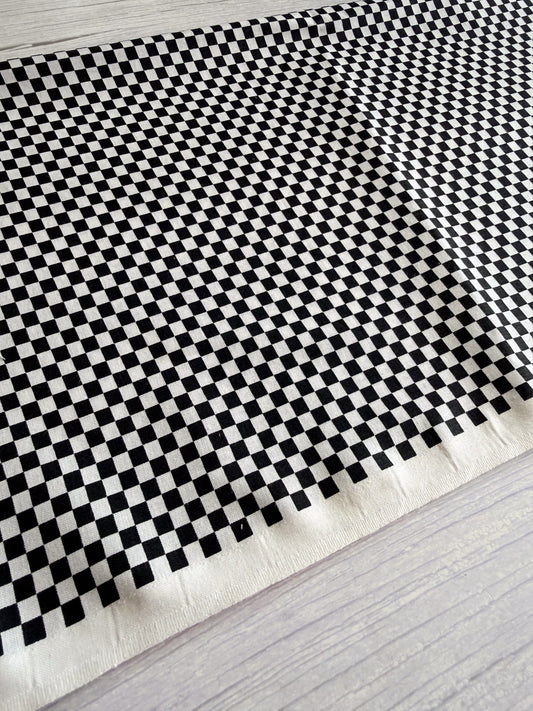 Black and White Checkered - 1/4" squares