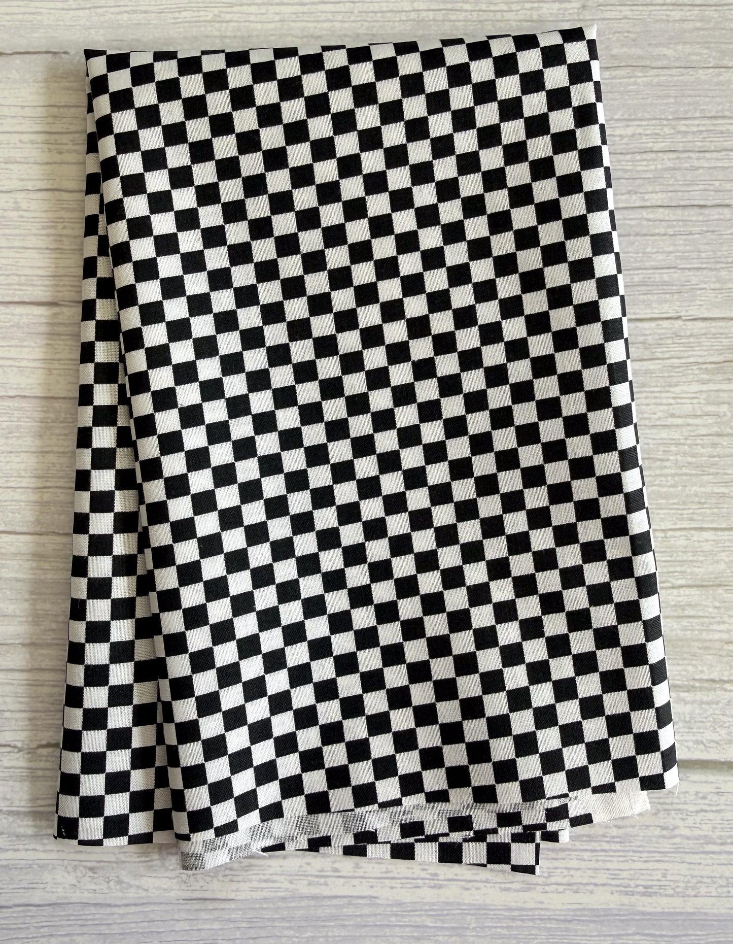Black and White Checkered - 1/4" squares