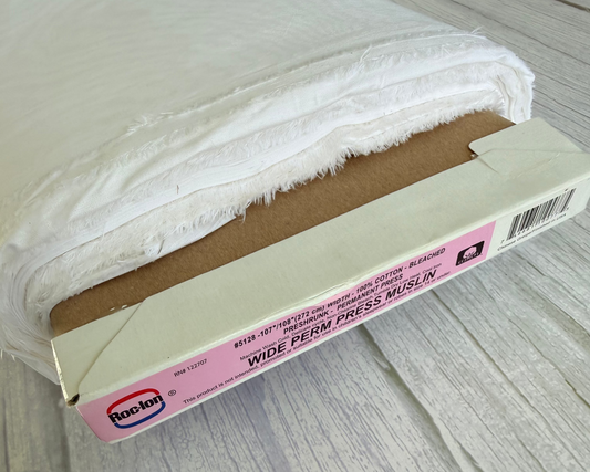 108" Wide Bleached White Muslin