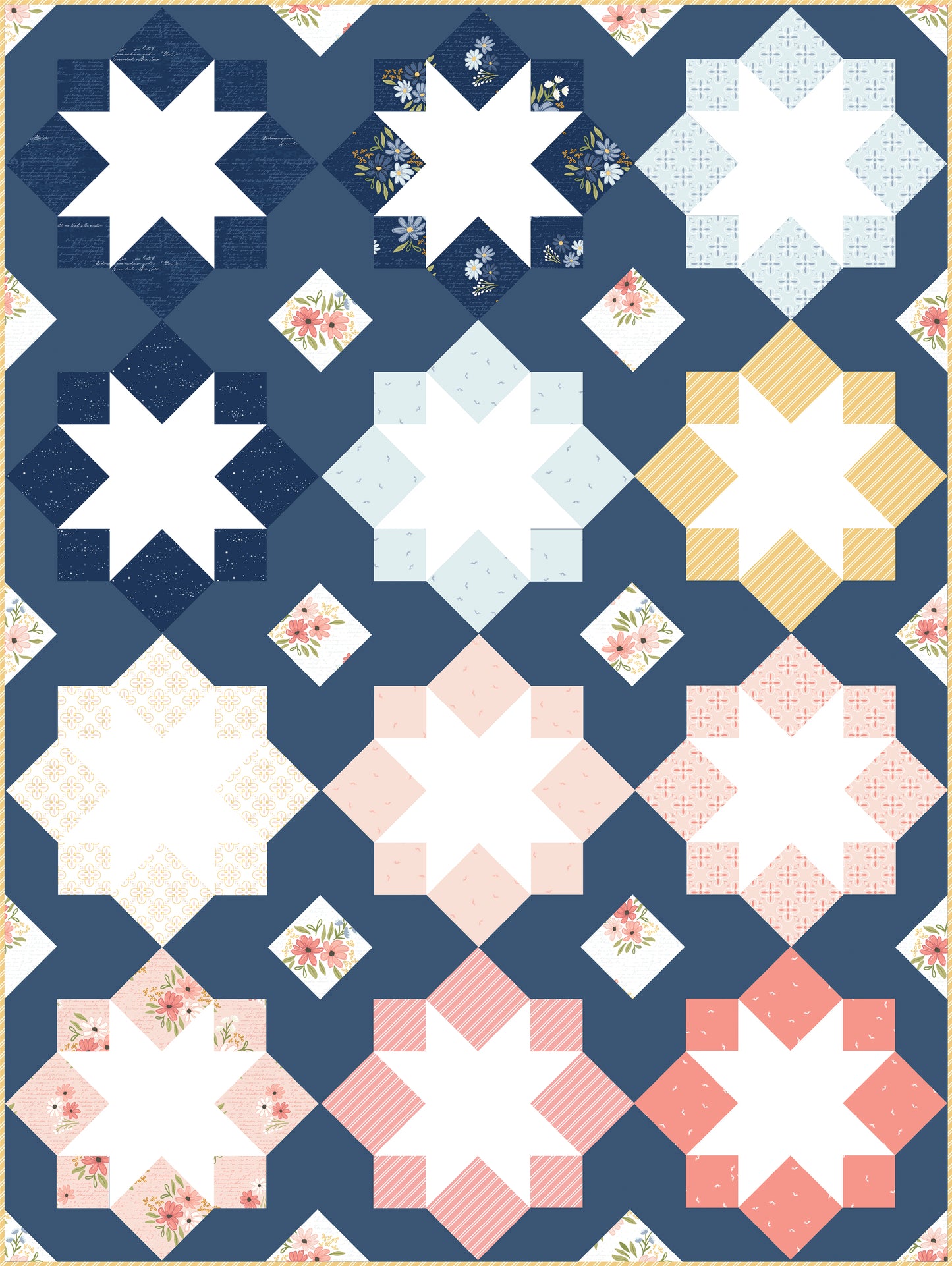 Stellar Mosaic Quilt Pattern