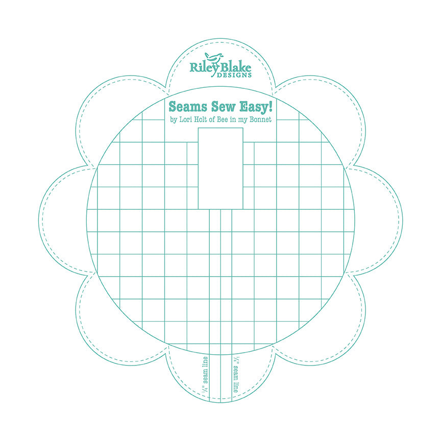 Lori Holt Seams Sew Easy Seam Guide - Sea Glass