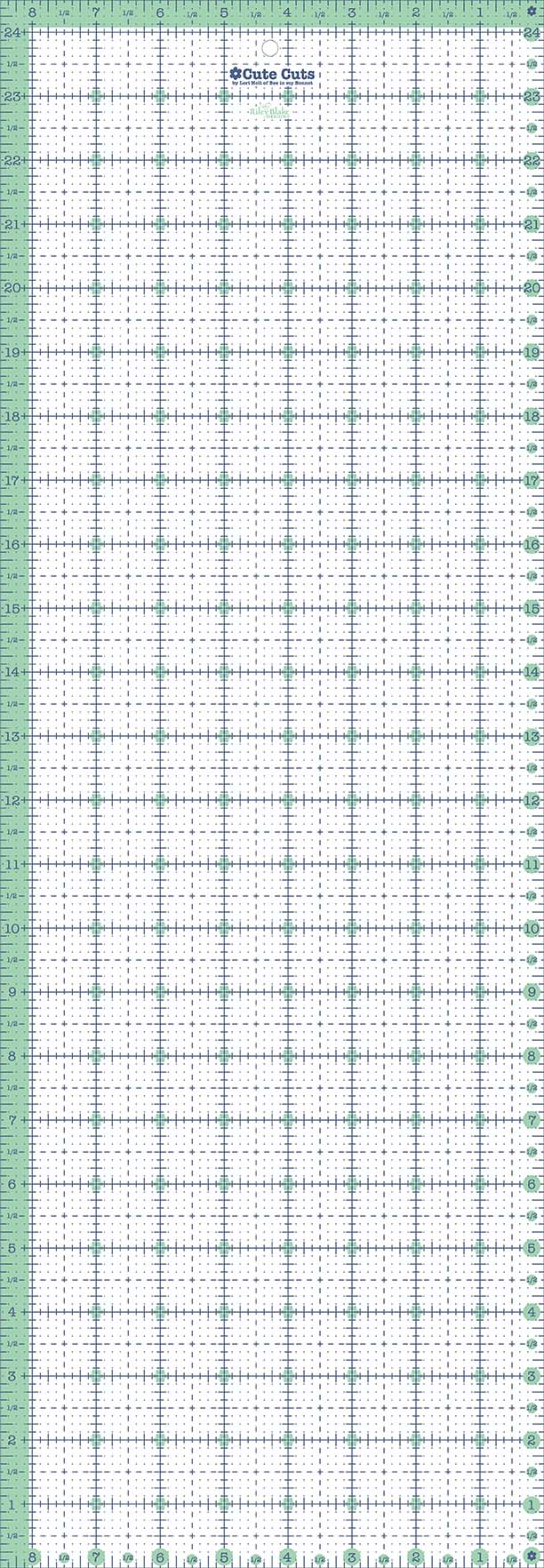 Lori Holt - Cute Cuts Ruler - 8.5"x24.5"