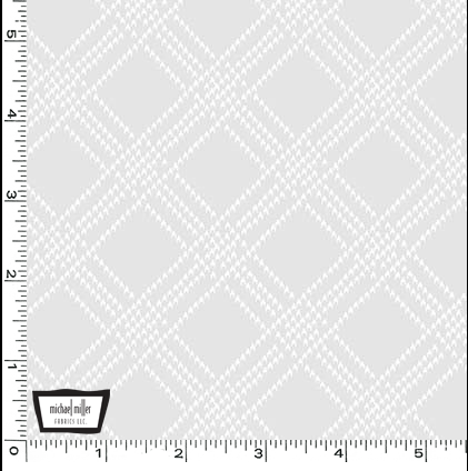 Houndstooth Plaid - White - Michael Miller