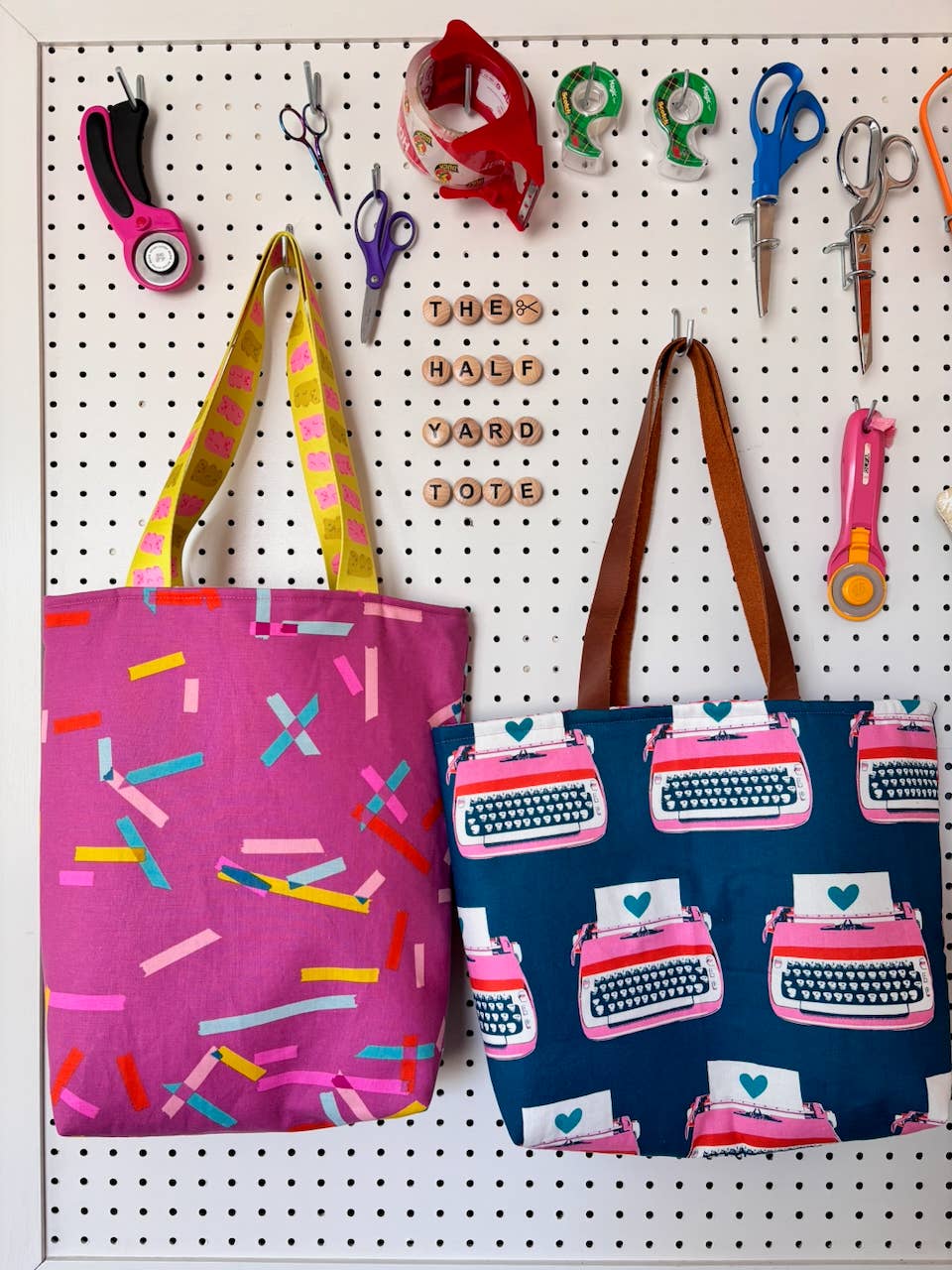 The Half Yard Tote Bag Pattern - Printed